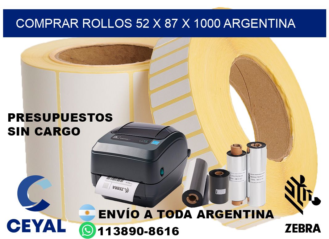 Comprar Rollos 52 x 87 x 1000 argentina