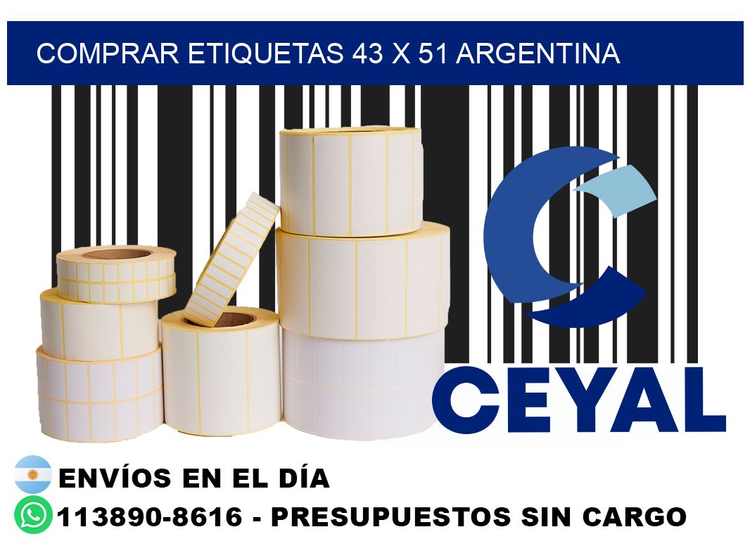 Comprar etiquetas 43 x 51 argentina