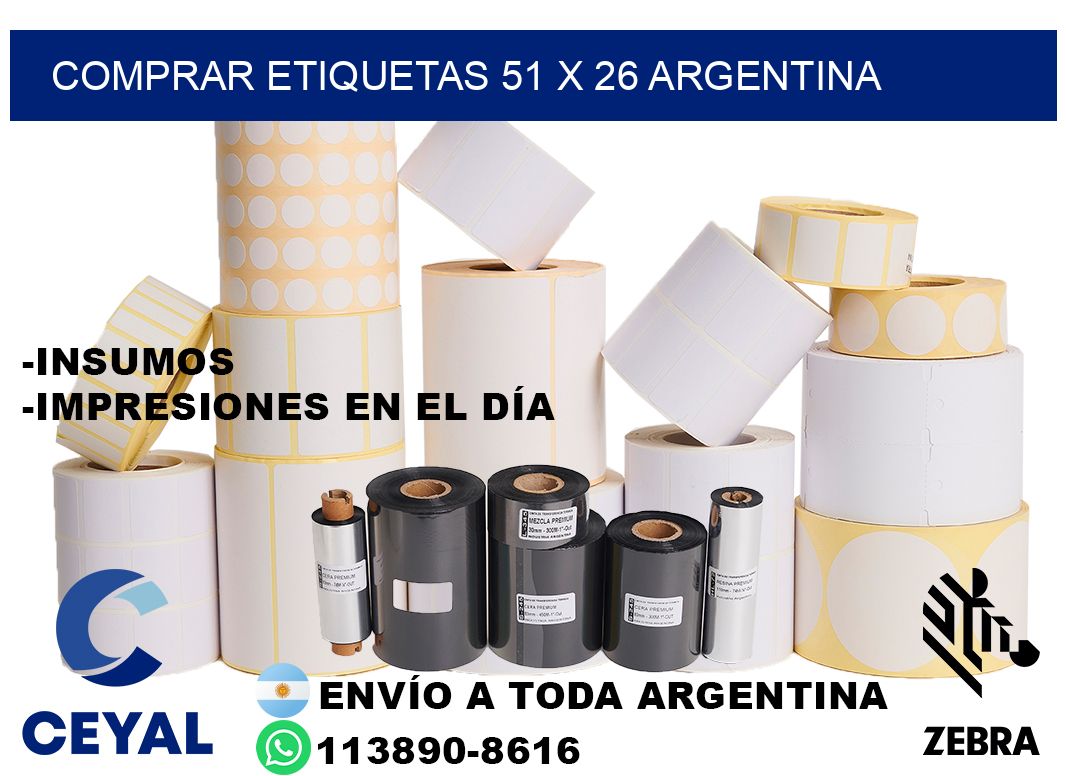 Comprar etiquetas 51 x 26 argentina