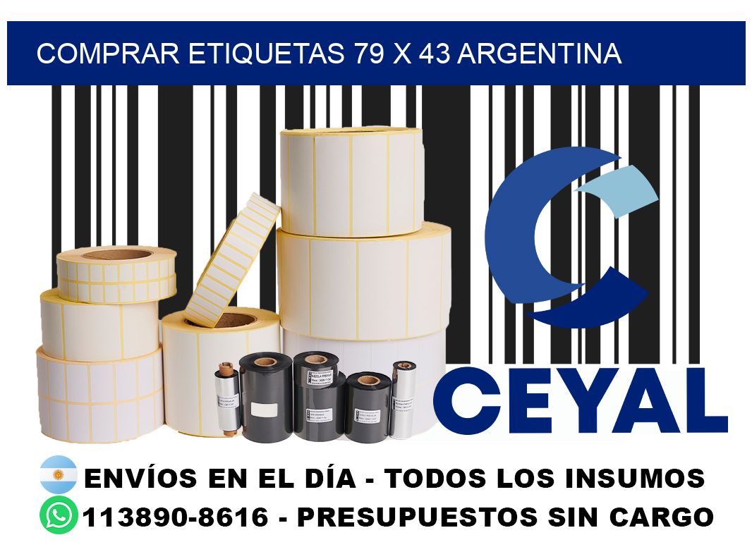 Comprar etiquetas 79 x 43 argentina