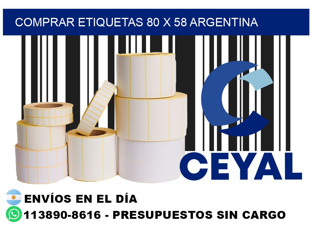 Comprar etiquetas 80 x 58 argentina
