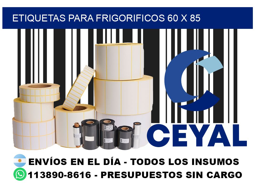 ETIQUETAS PARA FRIGORIFICOS 60 x 85