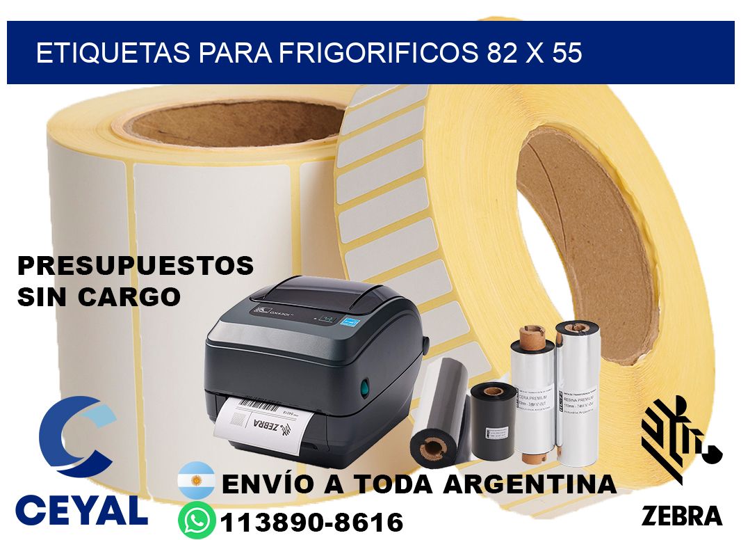 ETIQUETAS PARA FRIGORIFICOS 82 x 55