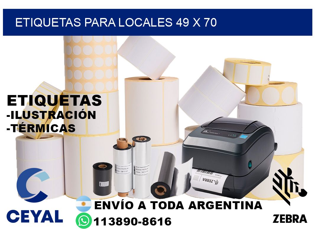ETIQUETAS PARA LOCALES 49 x 70