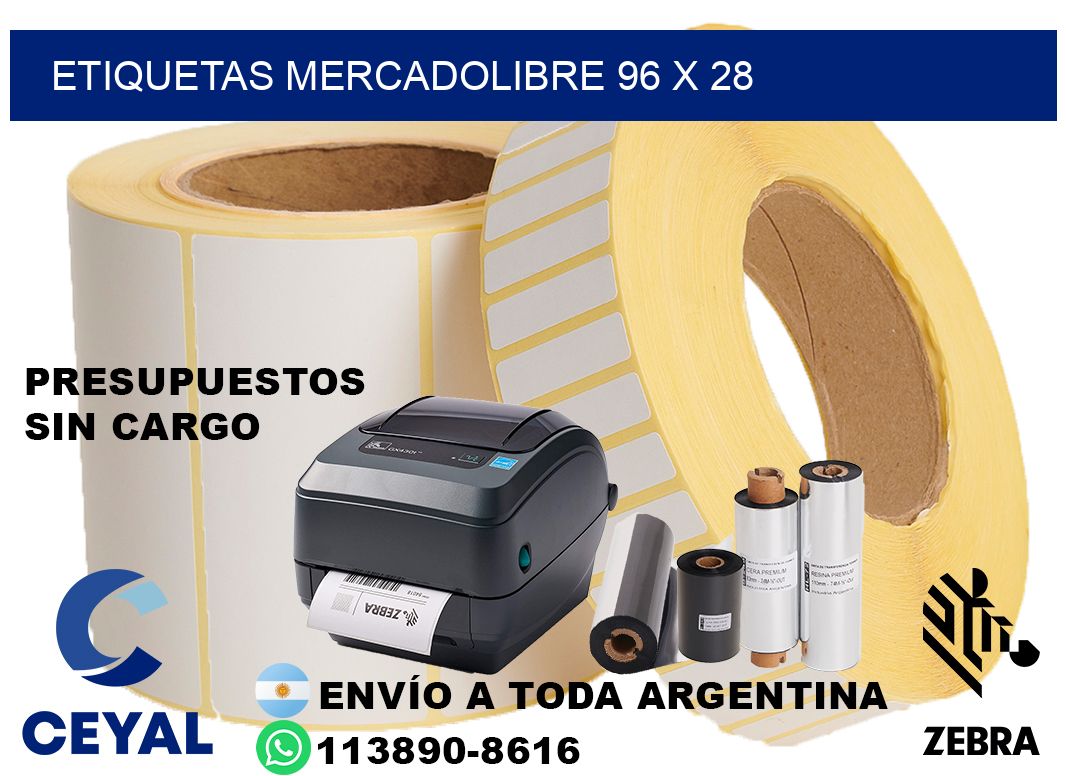 etiquetas mercadolibre 96 x 28