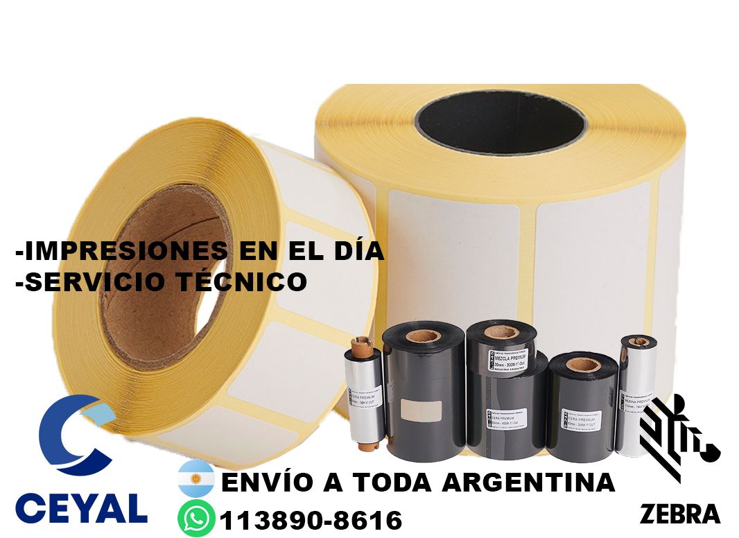 etiquetas personalizada en rollos 70 x 60