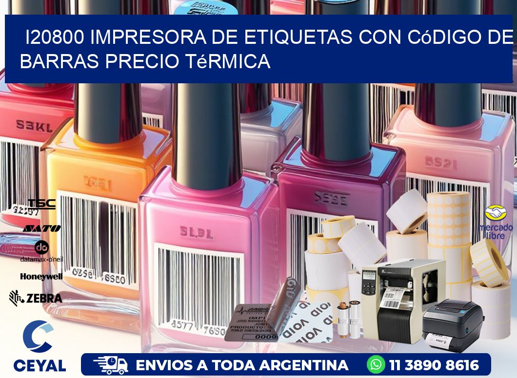 i20800 impresora de etiquetas con código de barras precio térmica