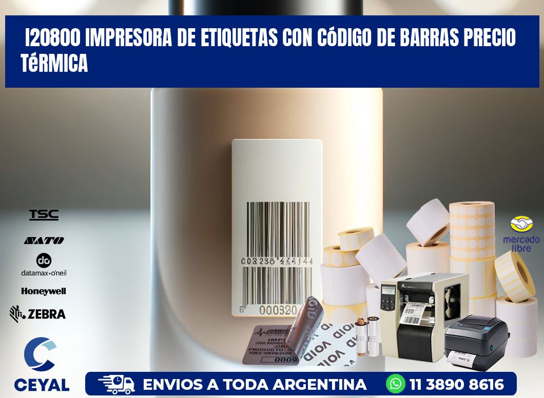 i20800 impresora de etiquetas con código de barras precio térmica