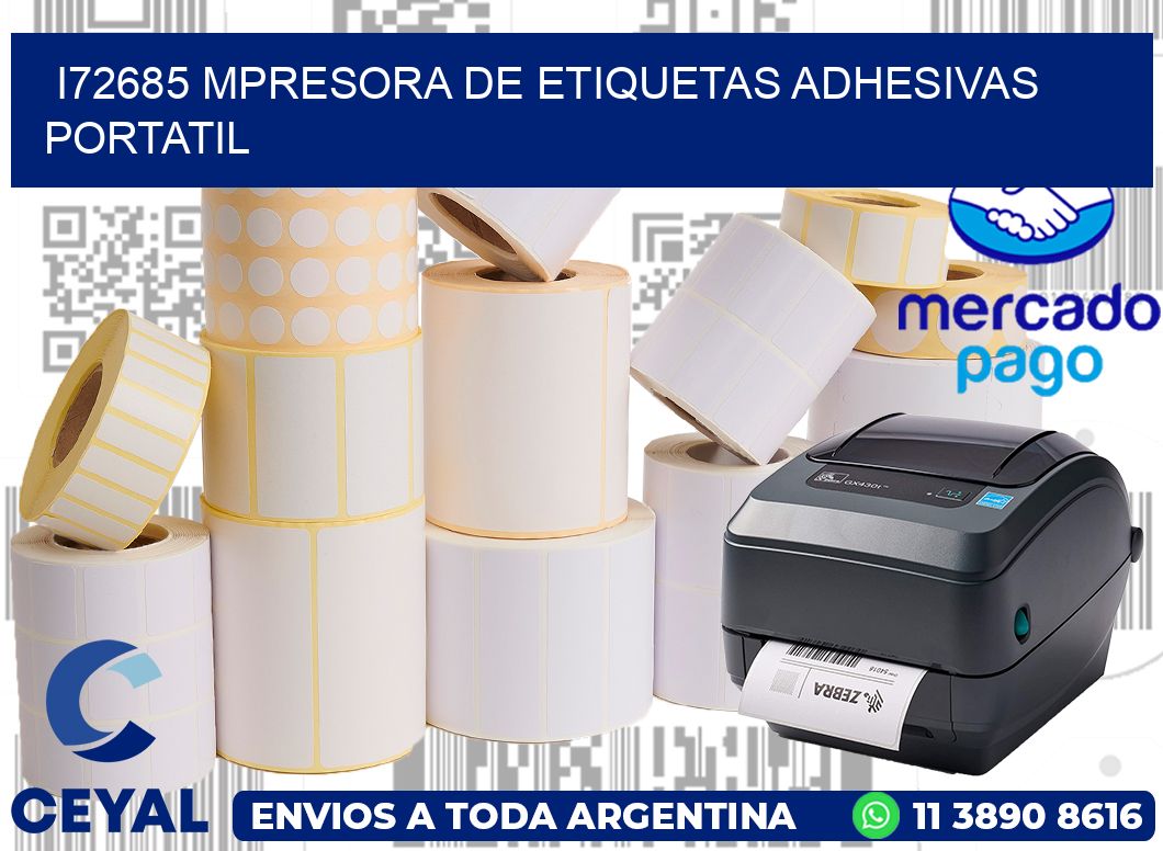 i72685 mpresora de etiquetas adhesivas portatil