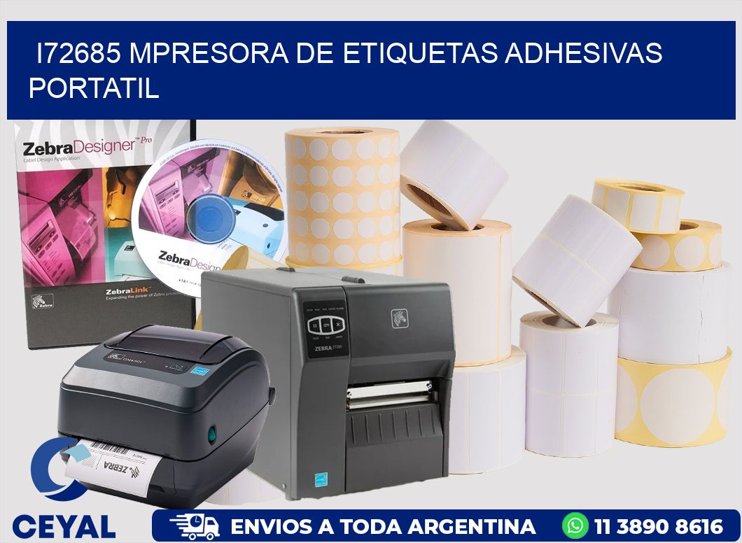i72685 mpresora de etiquetas adhesivas portatil