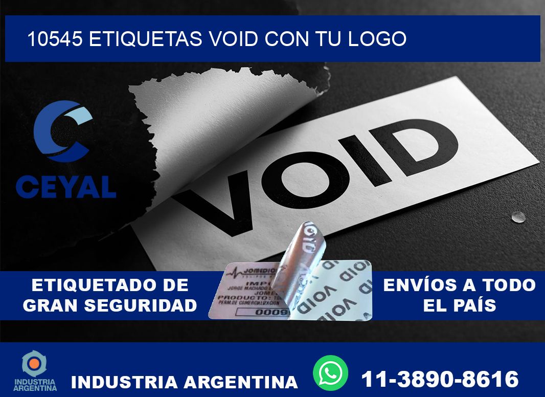10545 etiquetas void con tu logo