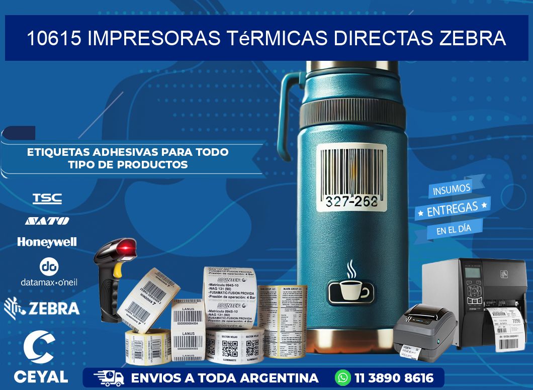 10615 impresoras térmicas directas zebra
