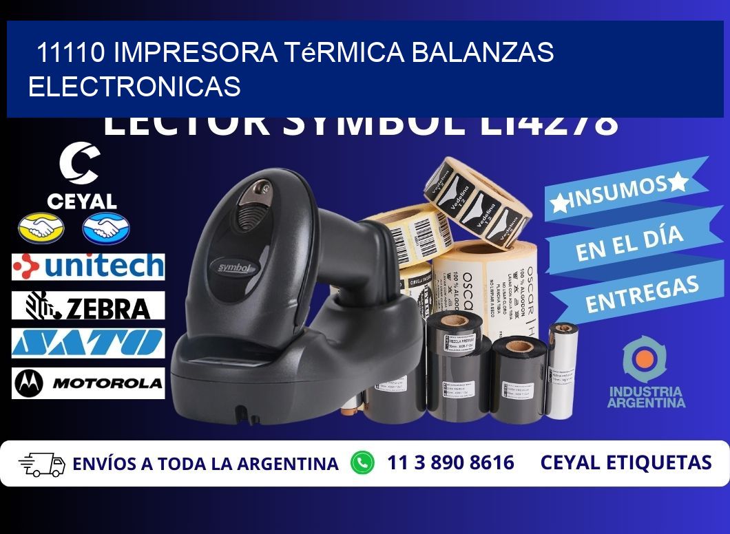 11110 impresora térmica balanzas electronicas