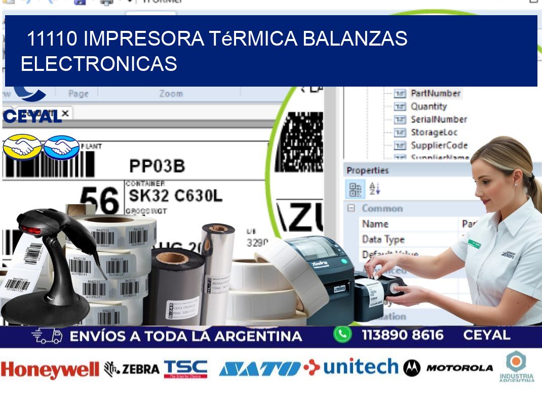 11110 impresora térmica balanzas electronicas