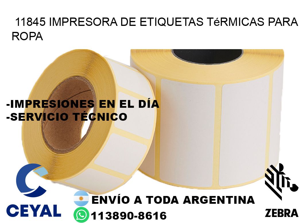 11845 impresora de etiquetas térmicas para ropa