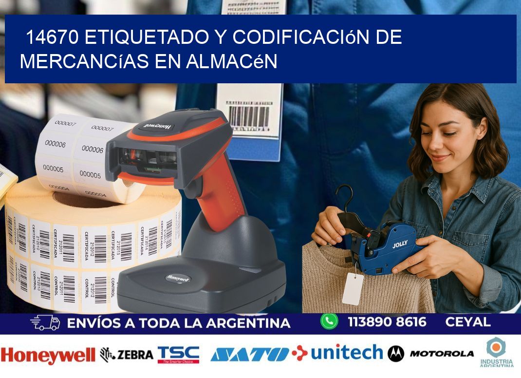 14670 Etiquetado y codificación de mercancías en almacén