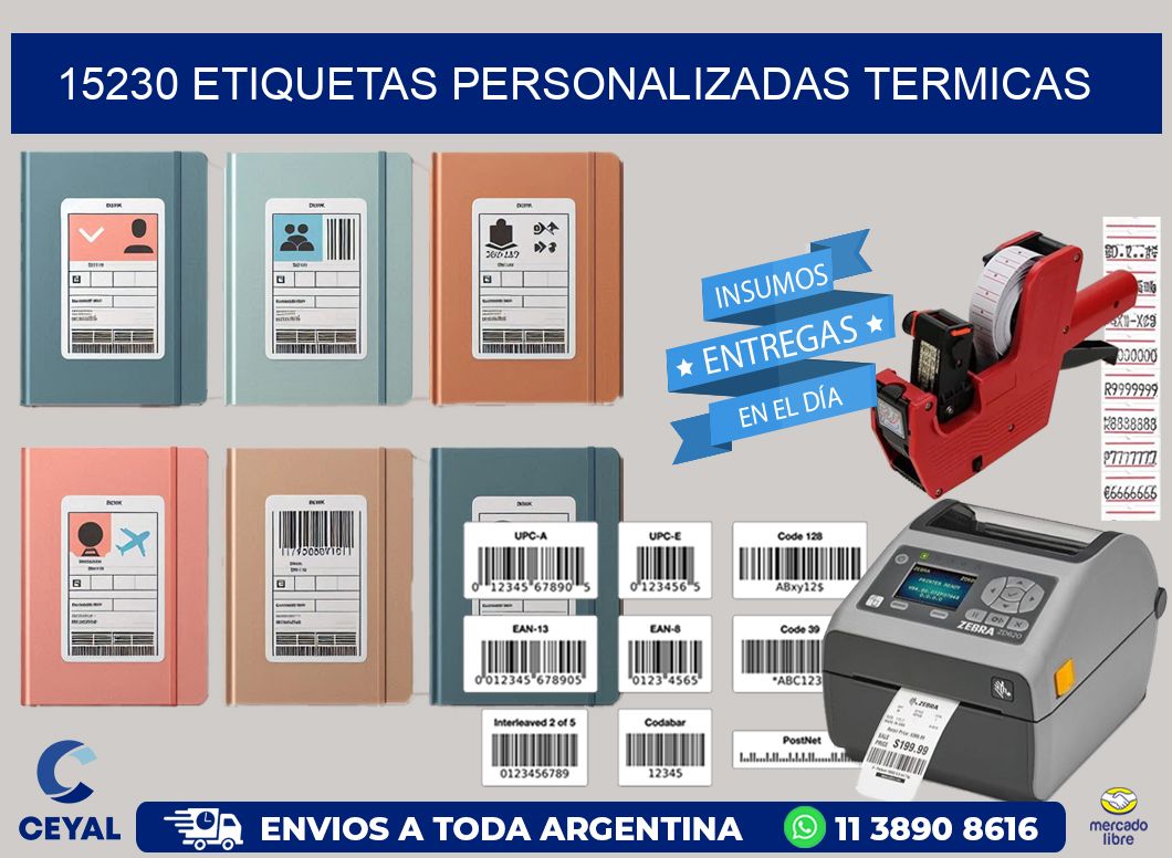 15230 Etiquetas personalizadas termicas