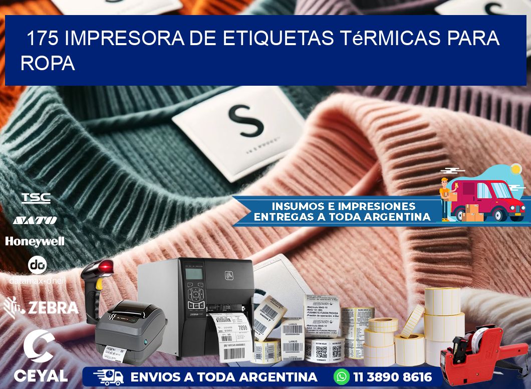 175 impresora de etiquetas térmicas para ropa