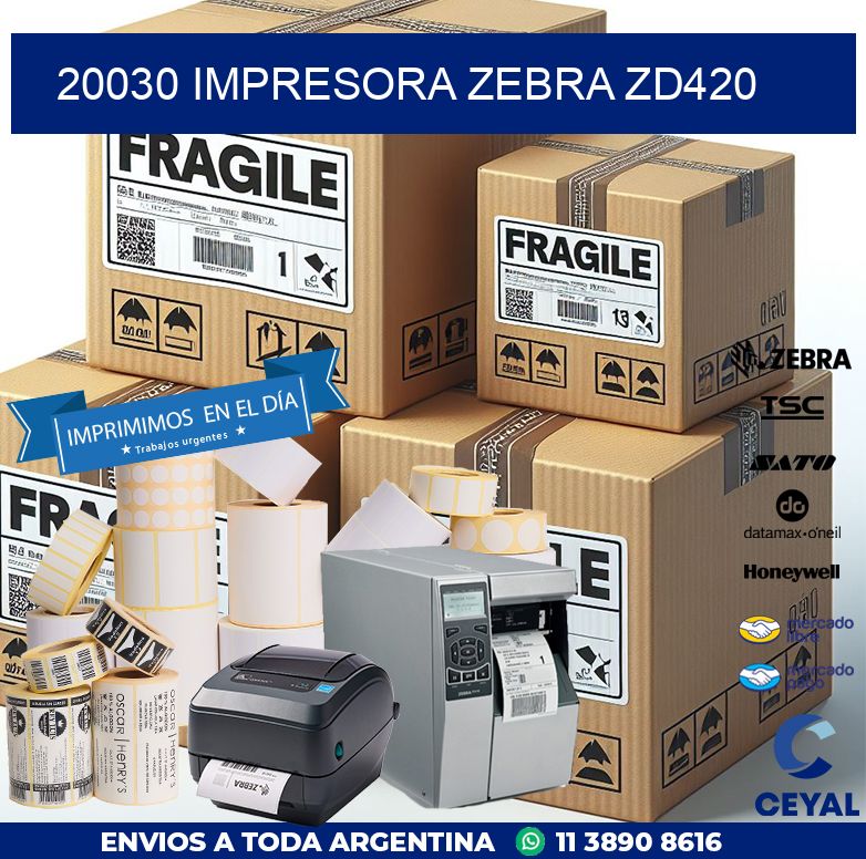 20030 Impresora Zebra ZD420