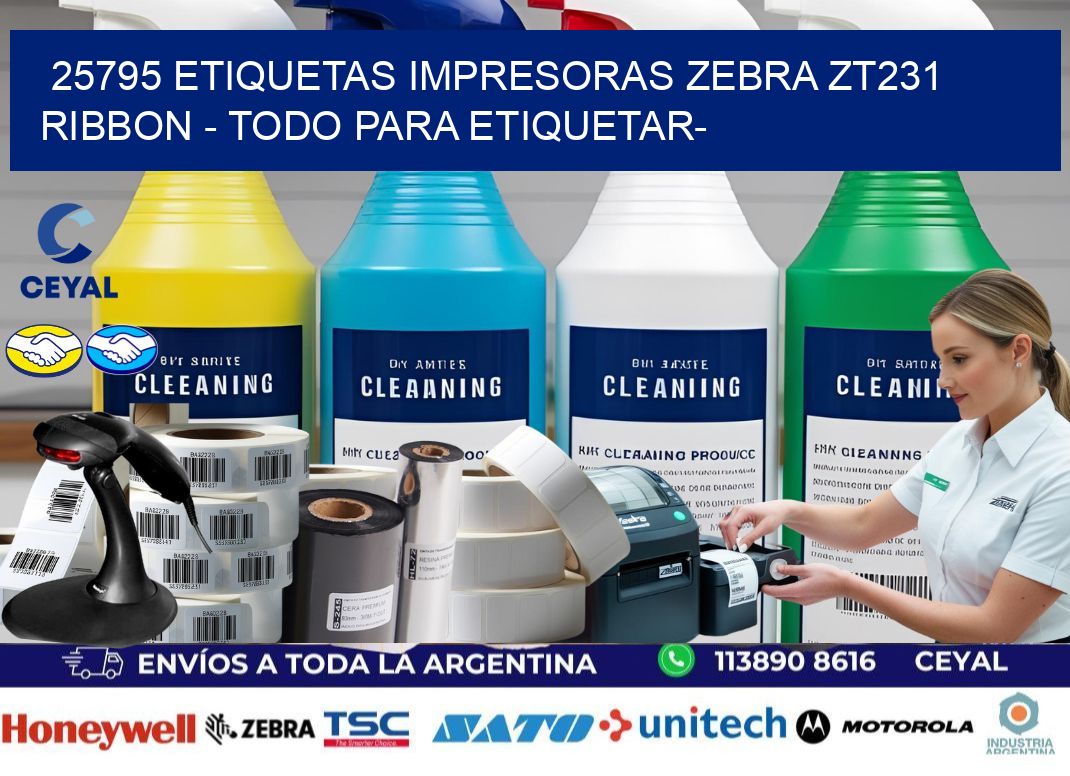 25795 etiquetas impresoras zebra zt231 ribbon - Todo para Etiquetar-