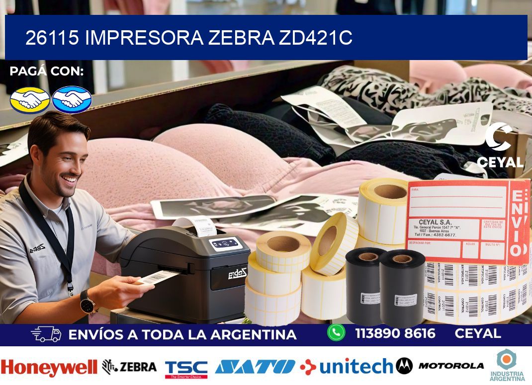 26115 Impresora Zebra zd421c