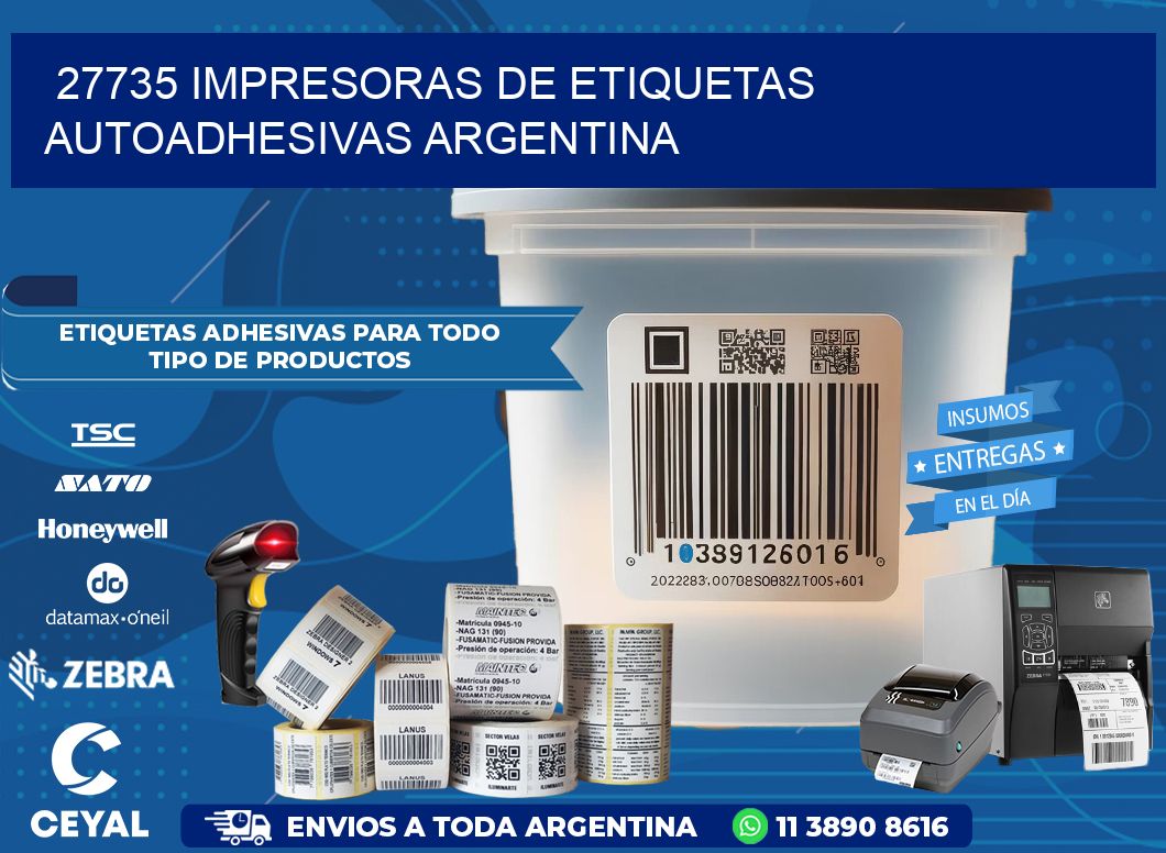27735 Impresoras de etiquetas autoadhesivas argentina