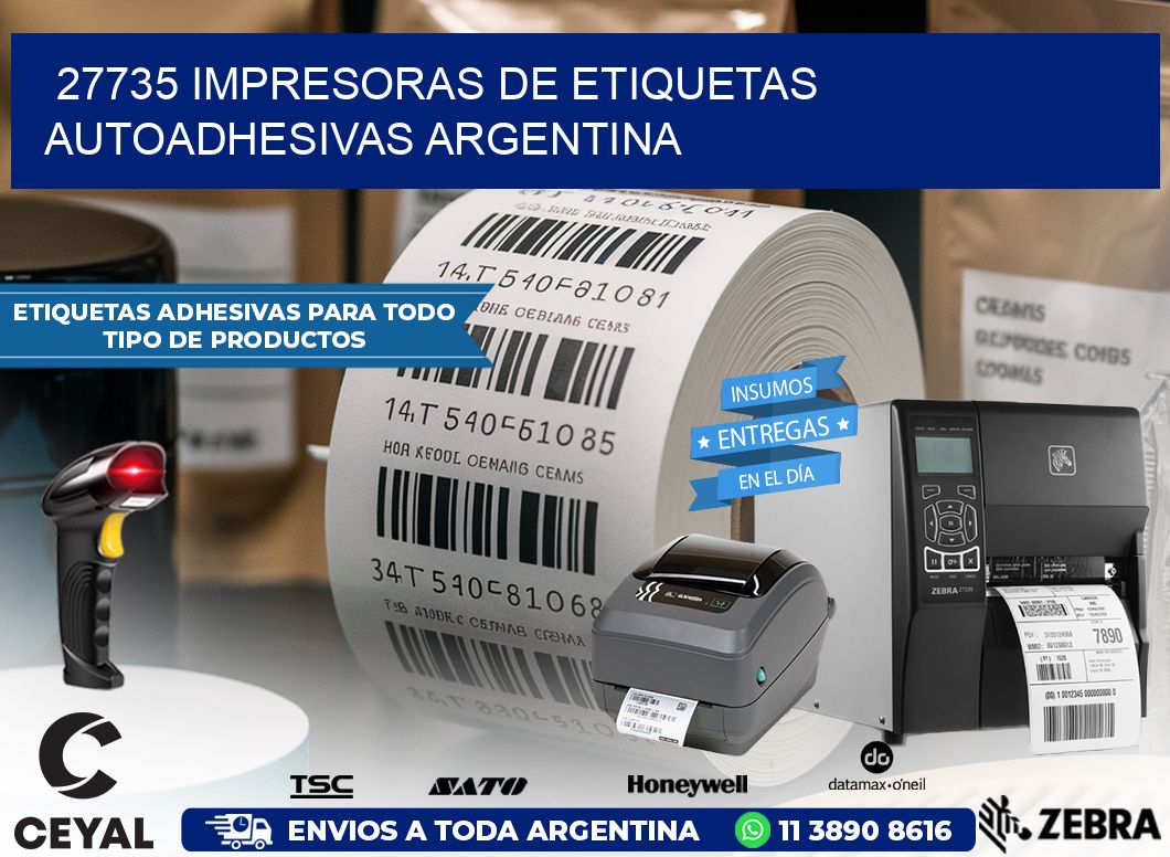 27735 Impresoras de etiquetas autoadhesivas argentina