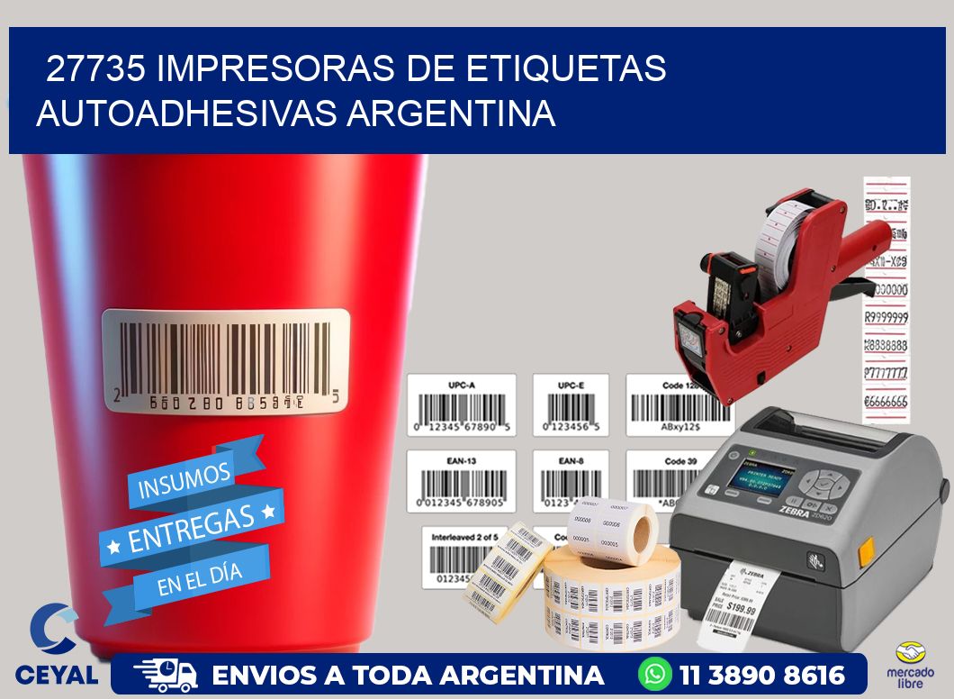 27735 Impresoras de etiquetas autoadhesivas argentina