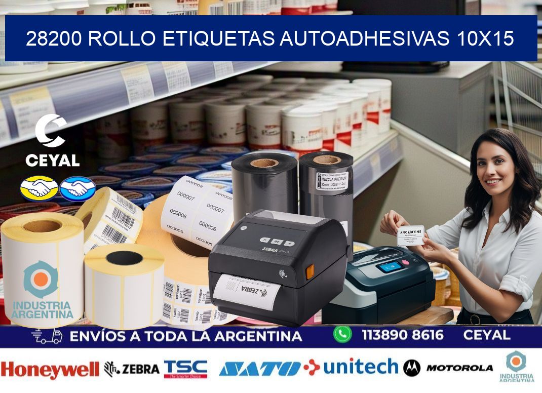 28200 Rollo Etiquetas autoadhesivas 10x15
