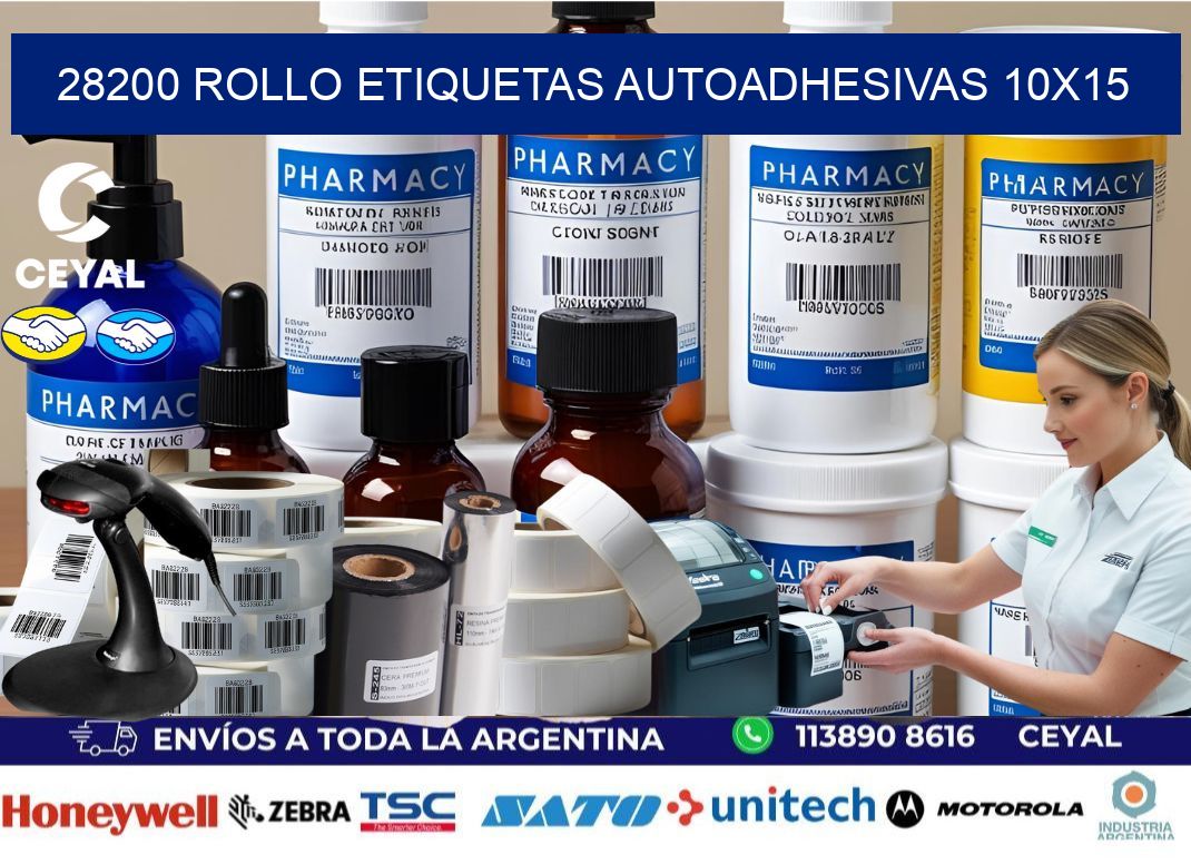 28200 Rollo Etiquetas autoadhesivas 10x15