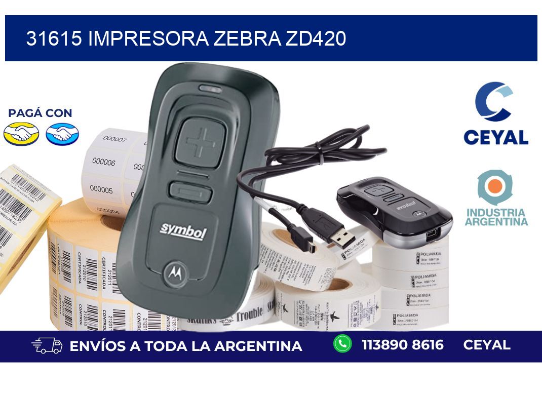 31615 Impresora Zebra ZD420