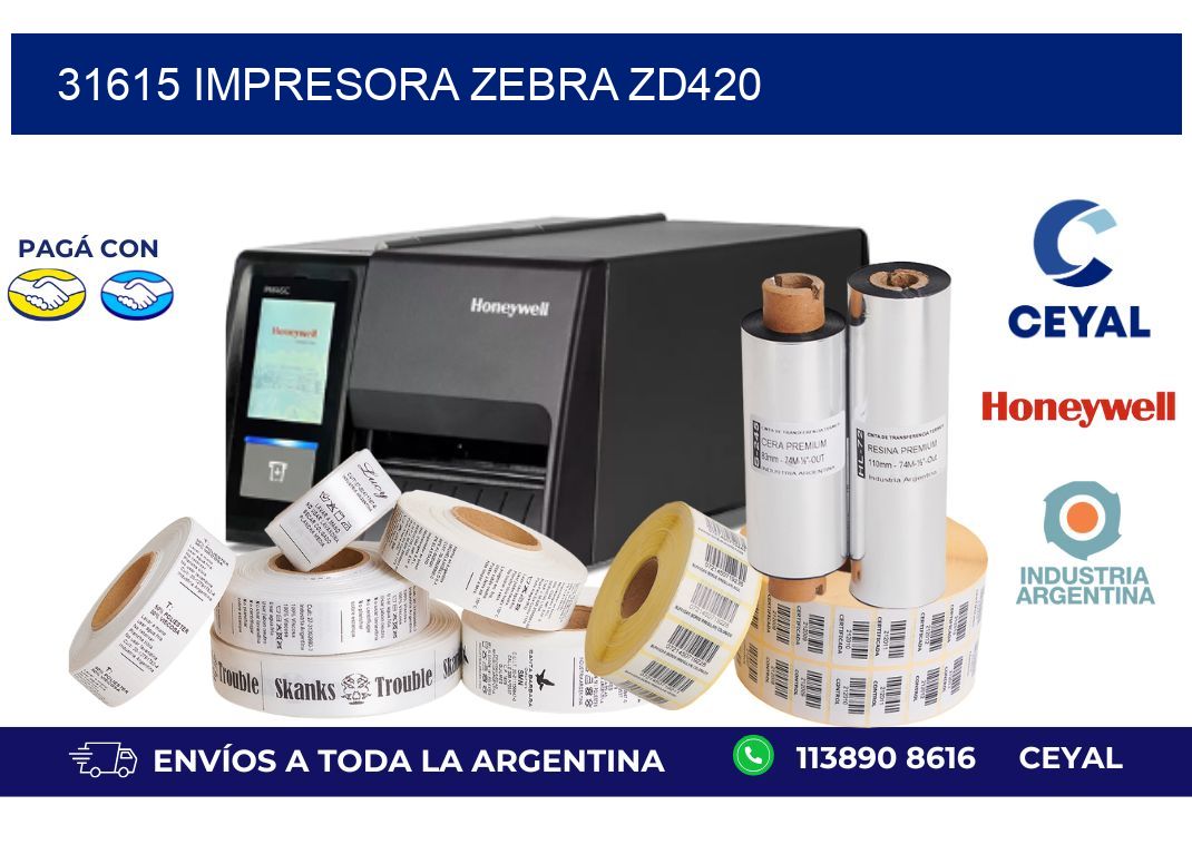 31615 Impresora Zebra ZD420