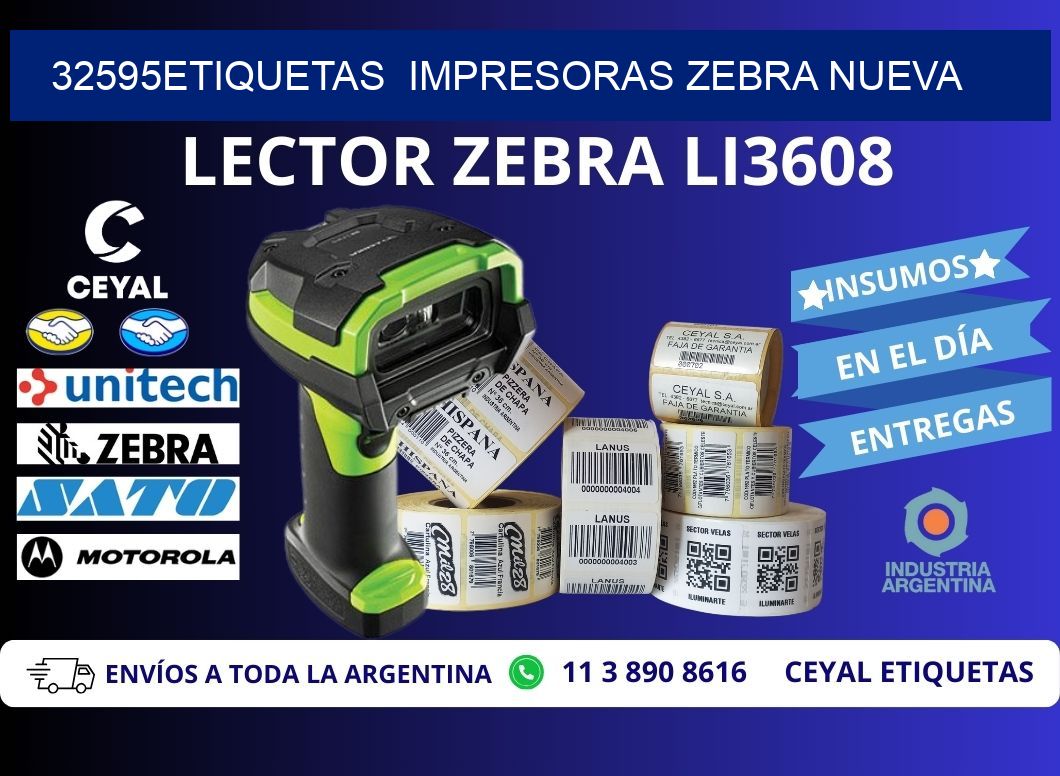 32595etiquetas  impresoras zebra nueva