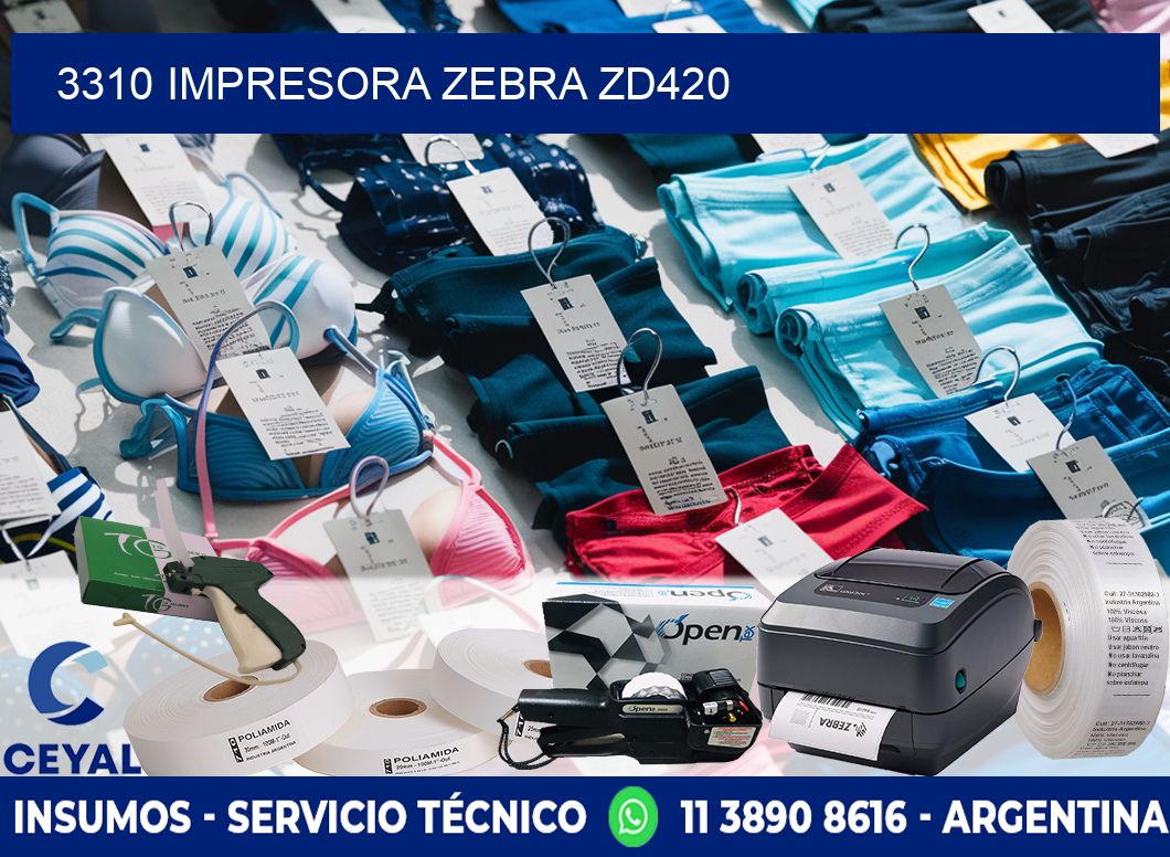 3310 Impresora Zebra ZD420