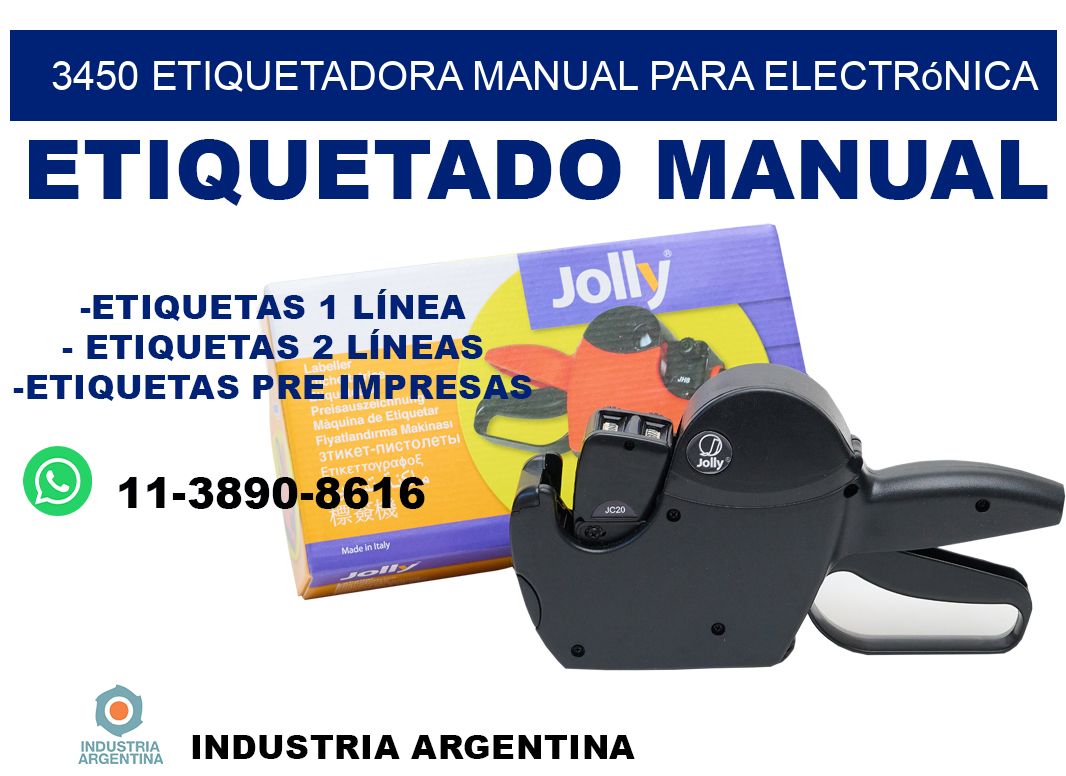 3450 etiquetadora manual para electrónica