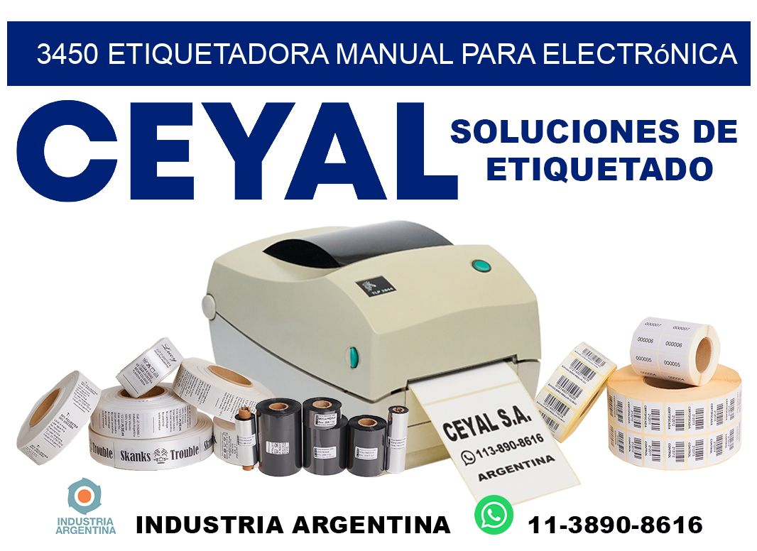 3450 etiquetadora manual para electrónica