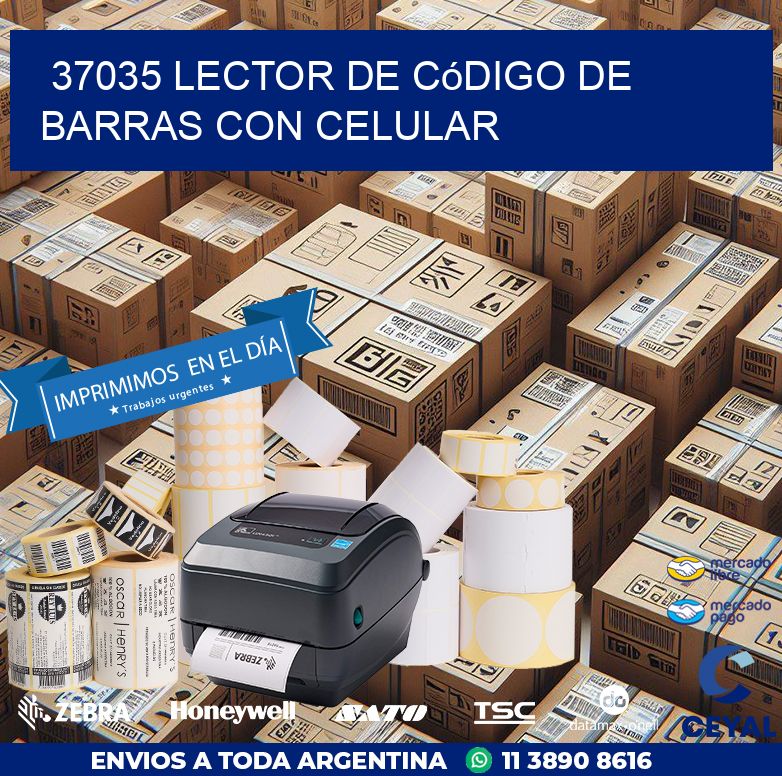 37035 Lector de código de barras con celular