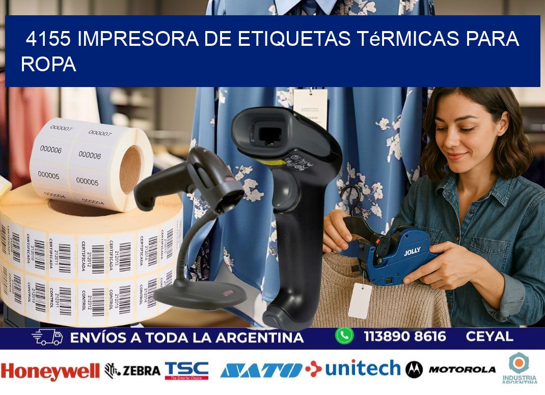 4155 impresora de etiquetas térmicas para ropa