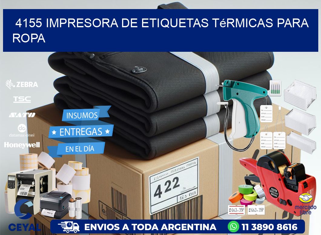 4155 impresora de etiquetas térmicas para ropa