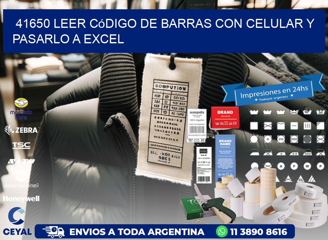 41650 Leer código de barras con celular y pasarlo a Excel