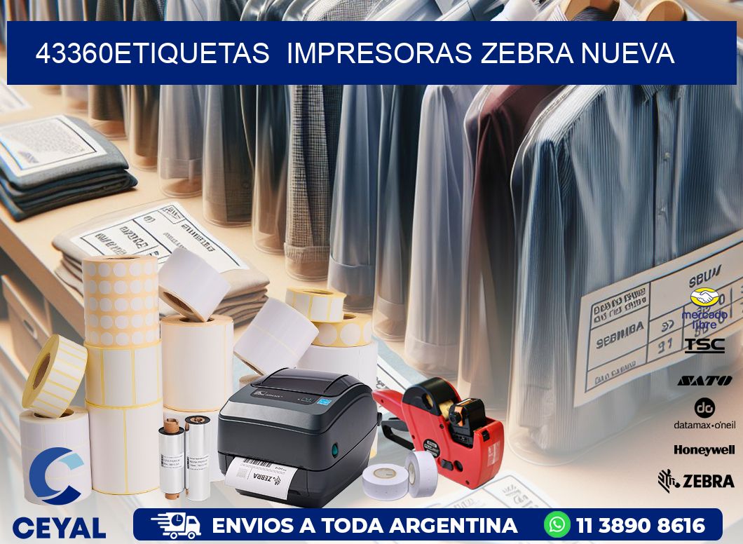 43360etiquetas  impresoras zebra nueva