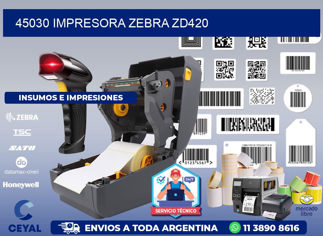 45030 Impresora Zebra ZD420