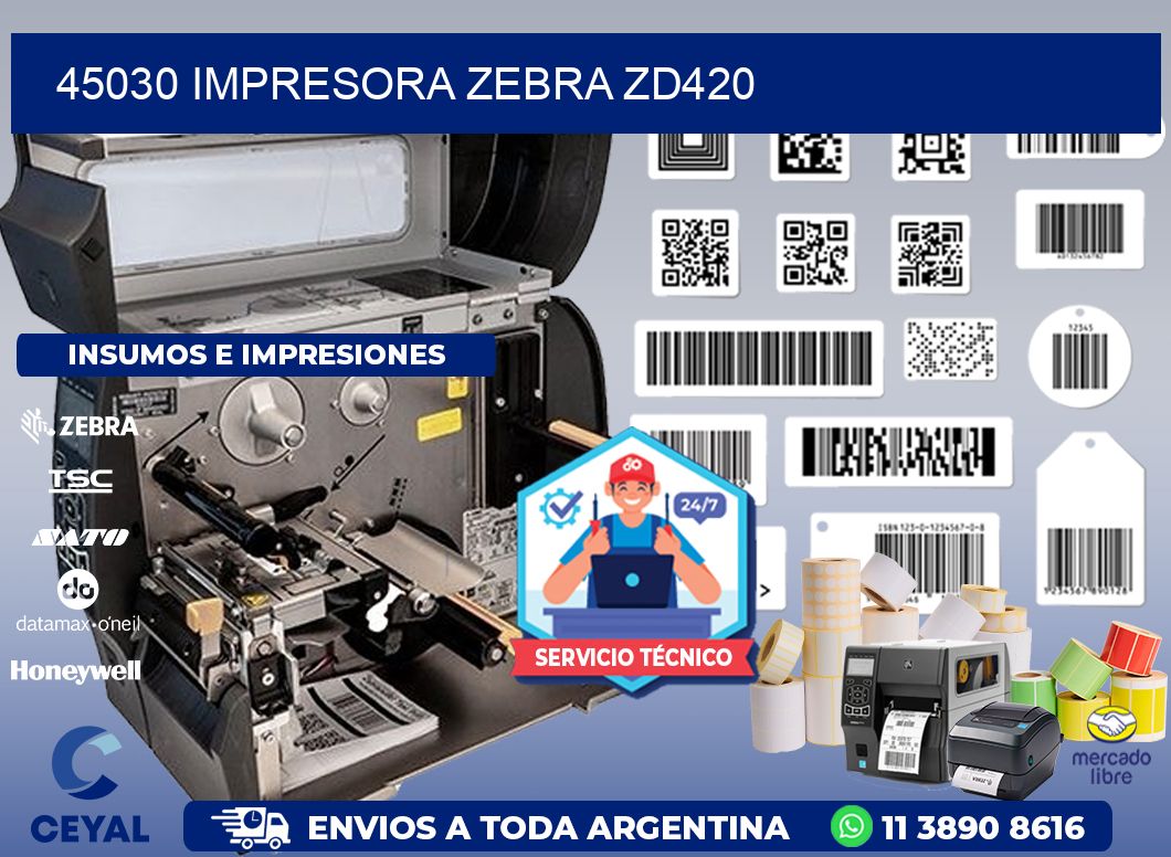 45030 Impresora Zebra ZD420