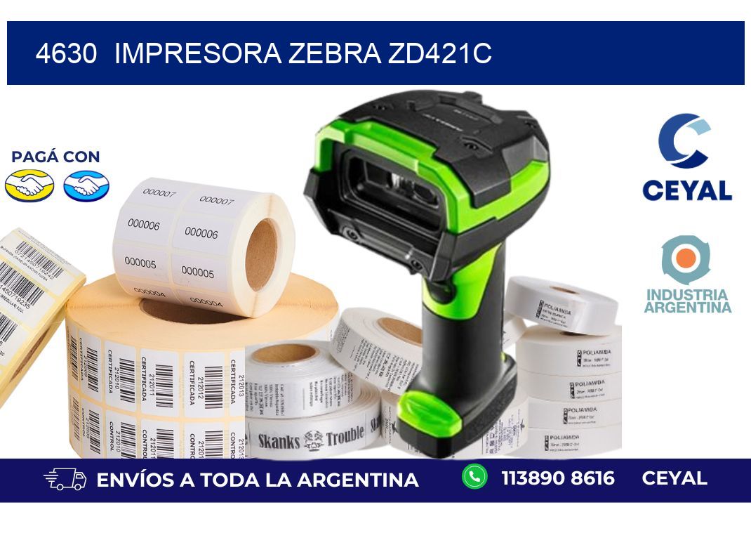 4630 Impresora Zebra zd421c