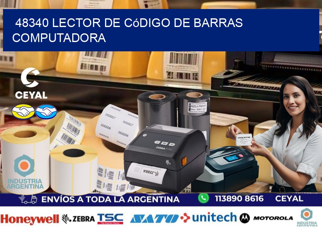 48340 Lector de código de barras computadora