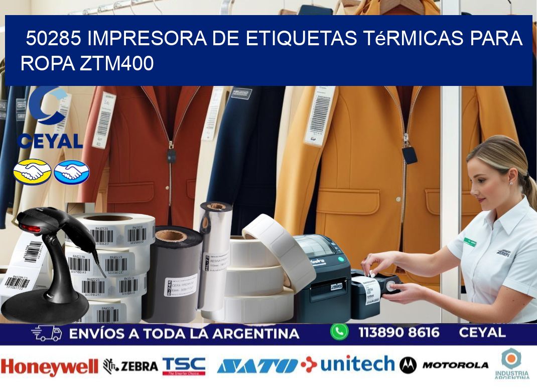 50285 impresora de etiquetas térmicas para ropa ZTM400