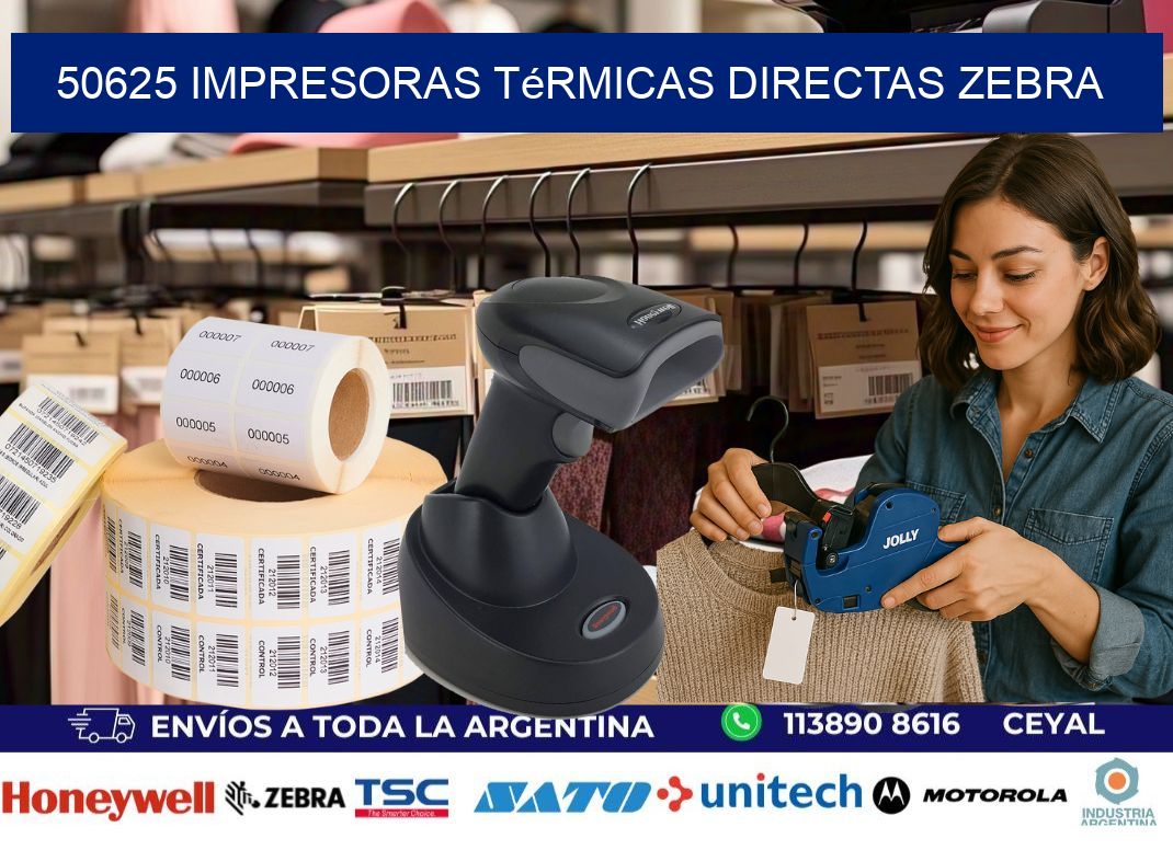 50625 impresoras térmicas directas zebra