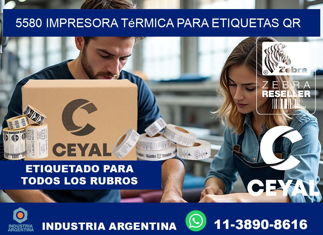 5580 impresora térmica para etiquetas QR