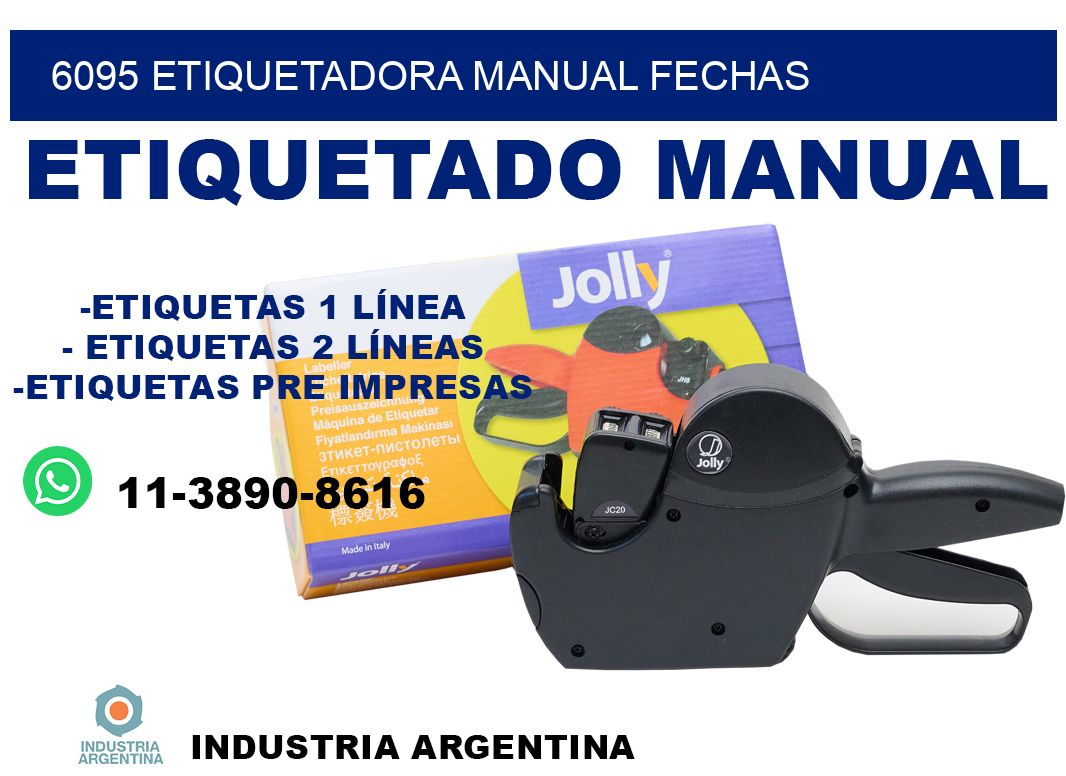 6095 etiquetadora manual fechas