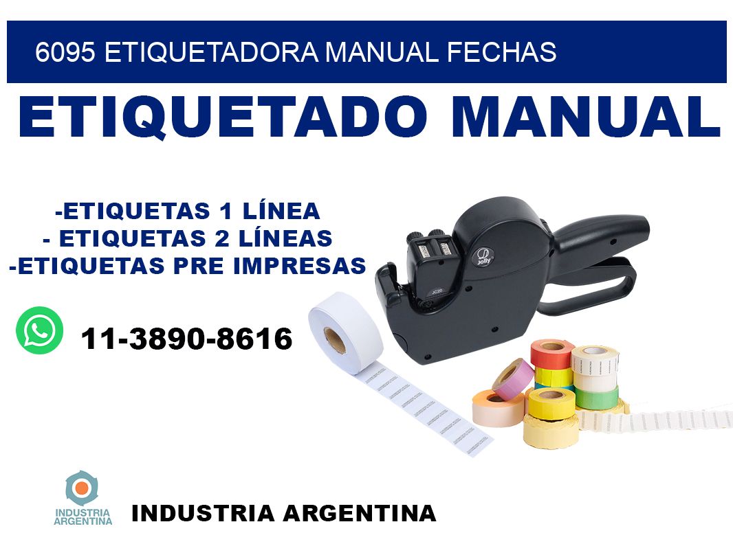 6095 etiquetadora manual fechas